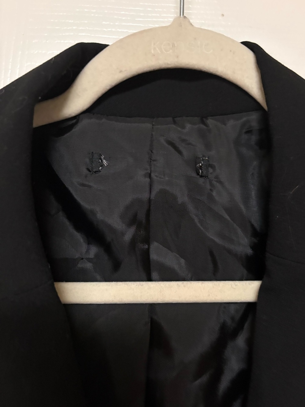 Briggs New York Black Ruched Hourglass Blazer Jacket Tailored Size 12 - Picture 5 of 6